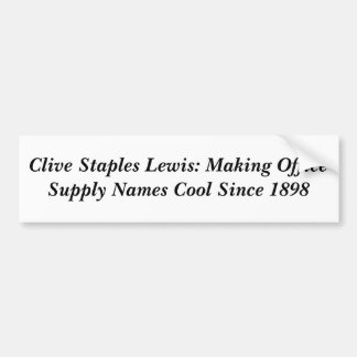 Clive Staples Lewis Bumper Sticker