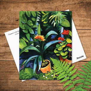 Clivia and Geraniums August Macke Postcard
