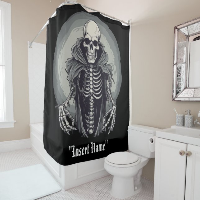 Cloaked Cadaver Shower Curtain (In Situ)