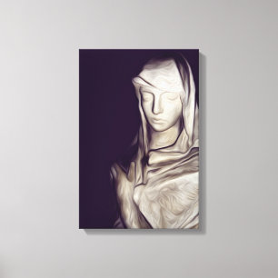 cloaked in sad canvas print