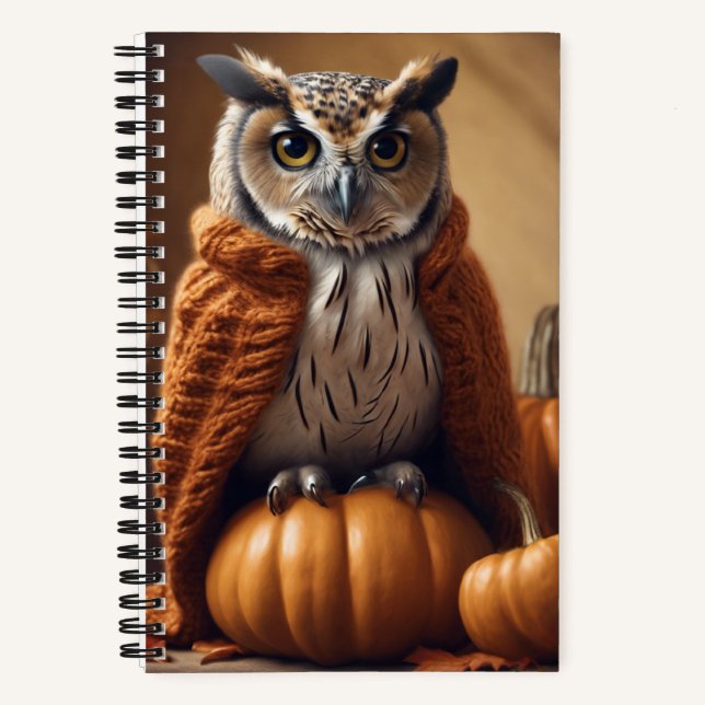 Cloaked Owl Notebook (Front)