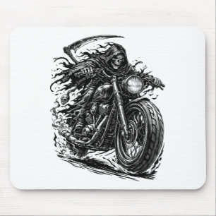 Cloaked Reaper Chopper Rider  Mouse Mat