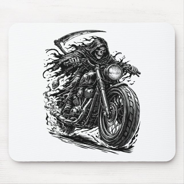 Cloaked Reaper Chopper Rider  Mouse Mat (Front)