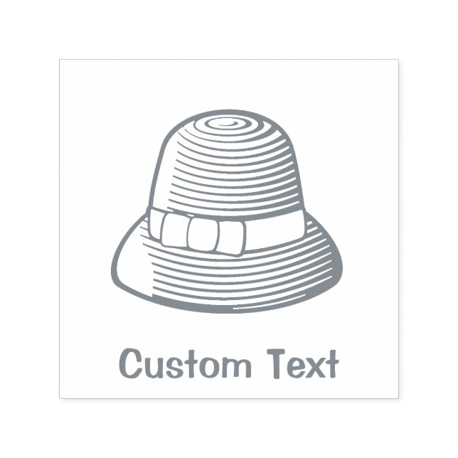 Cloche Hat Self-inking Stamp (Design)
