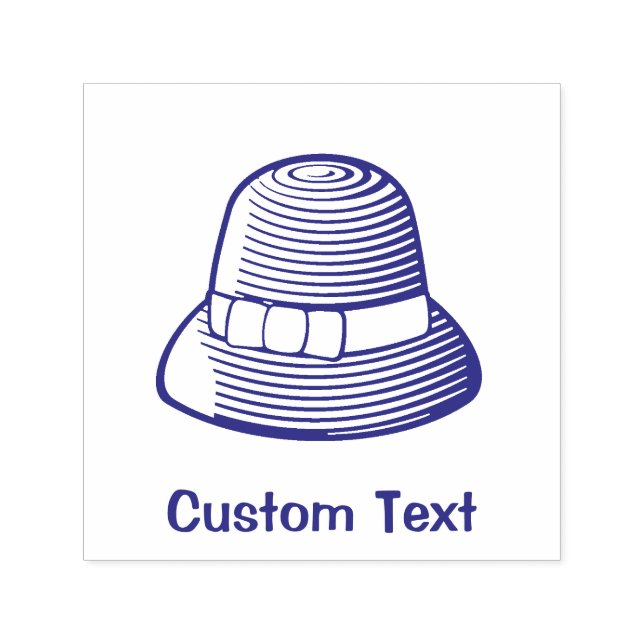 Cloche Hat Self-inking Stamp (Design)