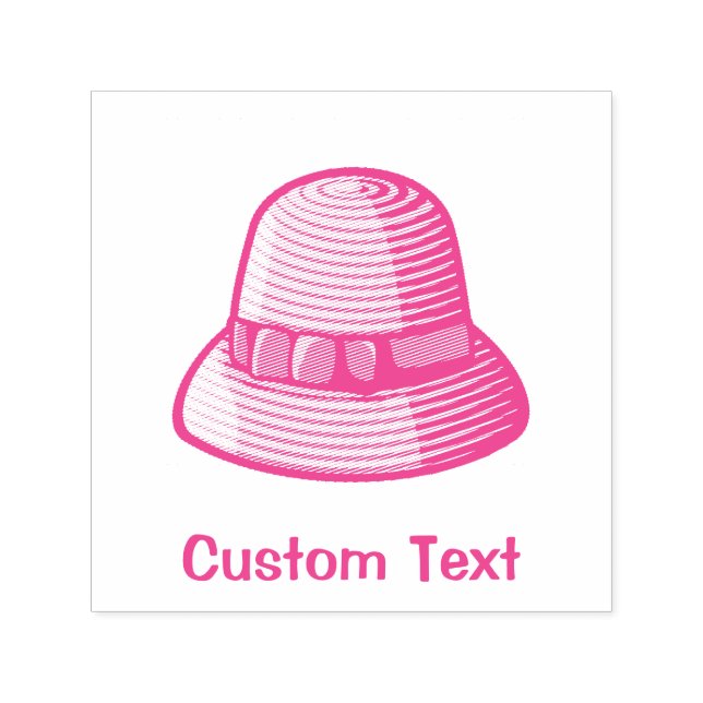 Cloche Hat Self-inking Stamp (Design)