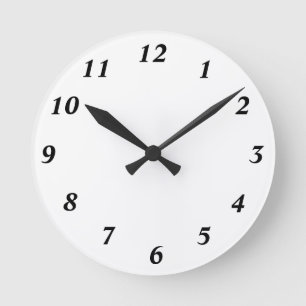 clock 12 numbers template