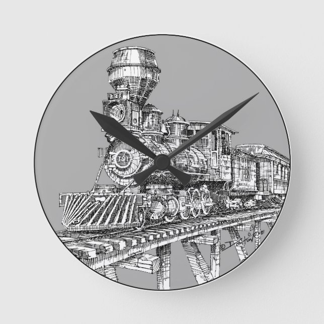 Clock: 1880 Baldwin Round Clock (Front)