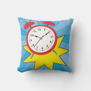 Clock Alarming Cushion