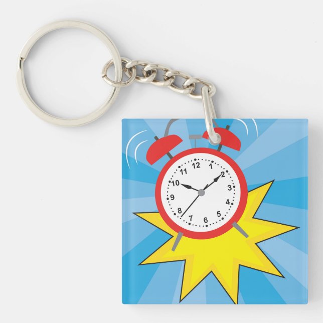 Clock Alarming Key Ring (Front)