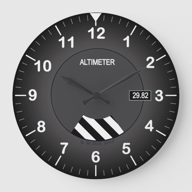 Clock, Altimeter Large Clock (Front)
