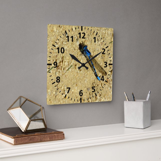 Clock - Blue Dragonfly (Office)