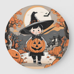 clock boy halloween theme