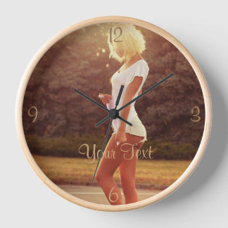 Clock Bright Photo of a Woman Framed in Sunlight