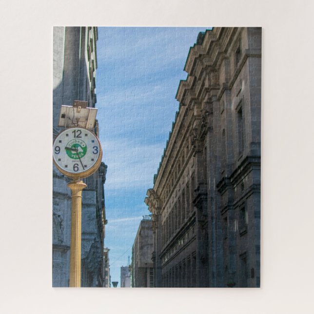 Clock Buenos Aires Argentina Jigsaw Puzzle (Vertical)