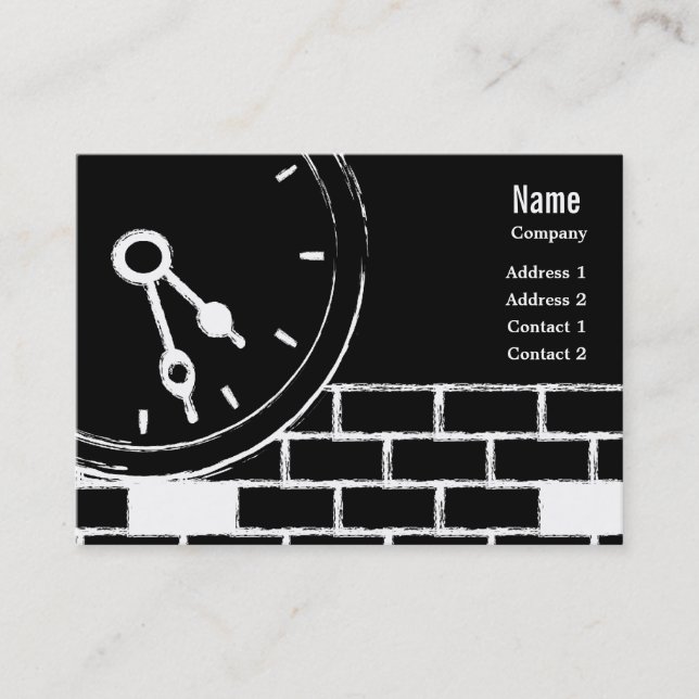 Clock Business Card (Front)