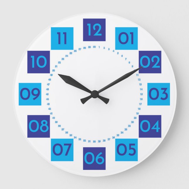 clock cadran blue on blue 2020 (Front)