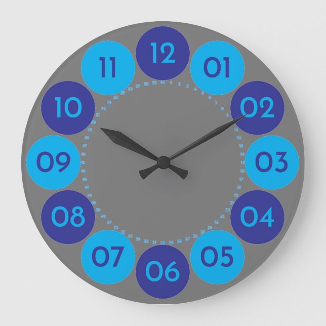 clock cadran blue on blue 2020 (Front)