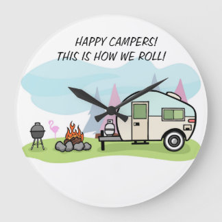 CLOCK CAMPERS CAMPGROUND DECORATION