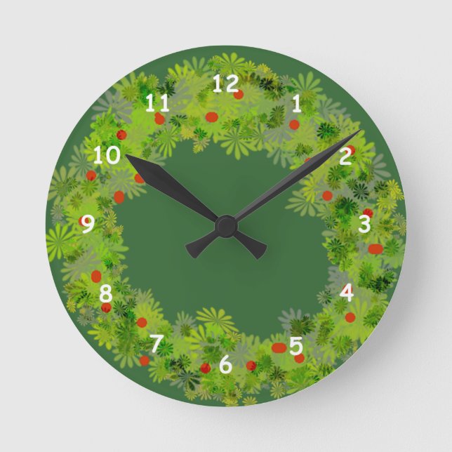 Clock - Christmas Wreath (Front)