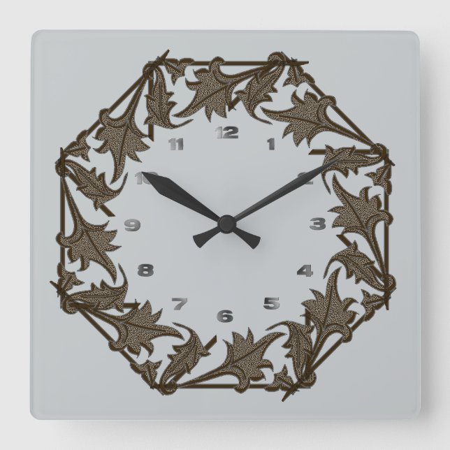 Clock - Circle of Leaves (Front)