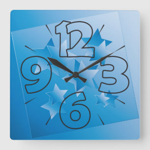 Clock dial 15 - numbers and dashes