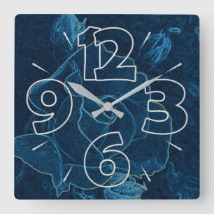 Clock dial 15 - numbers and dashes