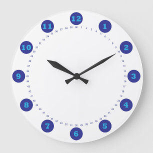 clock dial big numbers blue 2020