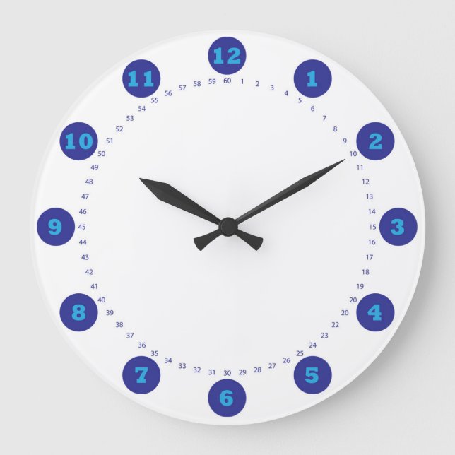 clock dial big numbers blue 2020 (Front)