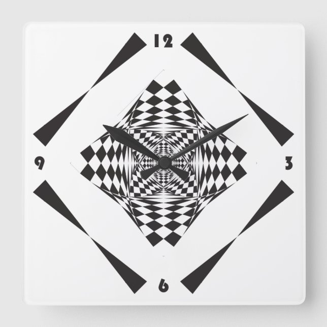 clock dial black diamond game multiple perspective (Front)