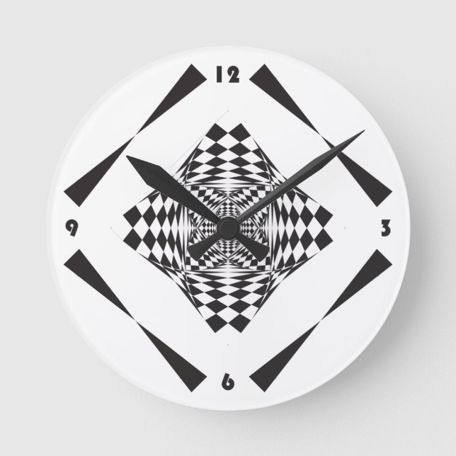 clock dial black diamond game multiple perspective (Front)