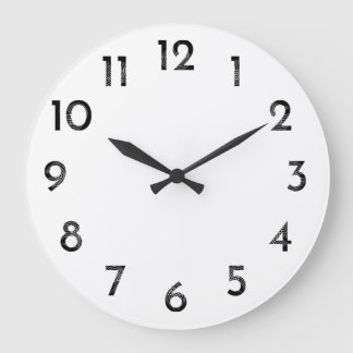 clock dial black numbers