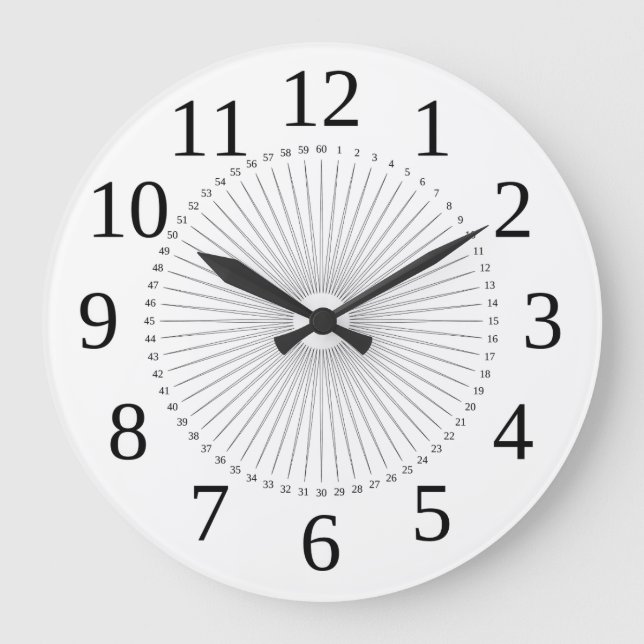 clock dial sun like outlined pointing to the numbe (Front)
