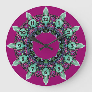 clock face kaleidoscope fractal ART I