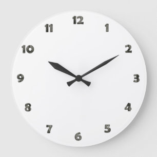Clock Face Numbers - metal style for your design