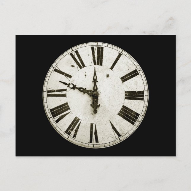 Clock Face Postcard (Front)