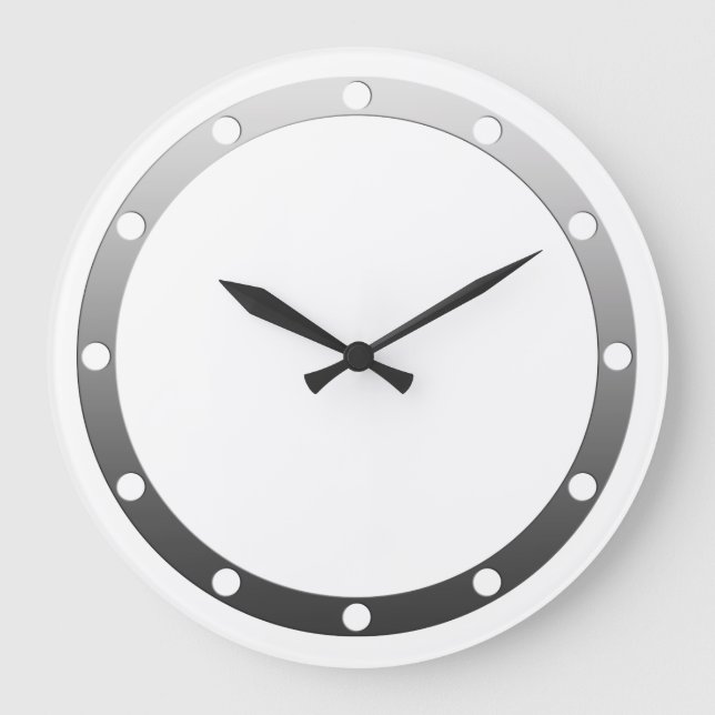 Clock Face Rings Dots grey for your design (Front)