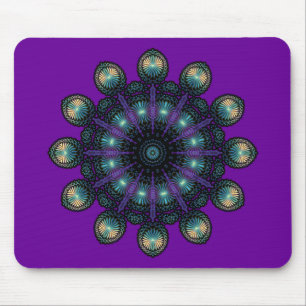 Clock Faces - Apophysis Fractal Mouse Mat