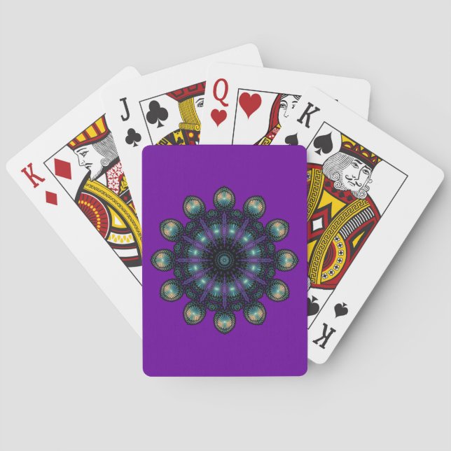 Clock Faces - Apophysis Fractal Playing Cards (Back)