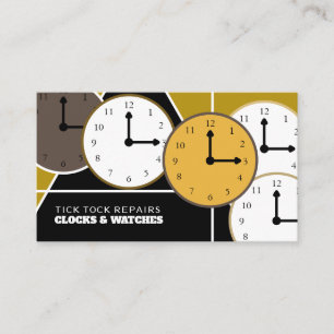 Clock Faces, Horologist Business Card