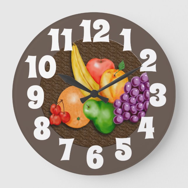 Clock featuring fruit (Front)