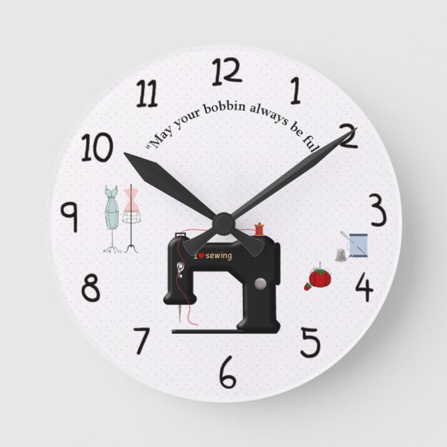 Clock for the seamstress or crafter in all of us (Front)