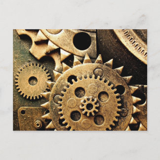 Clock Gears Postcard