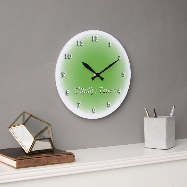 Clock - Green Vignette (Office)