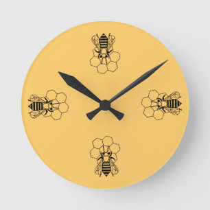 Clock - Honey Bee on comb