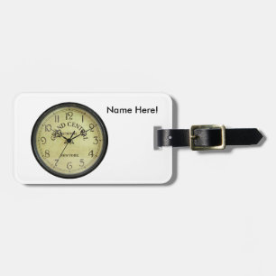 Clock image for luggage-tag luggage tag