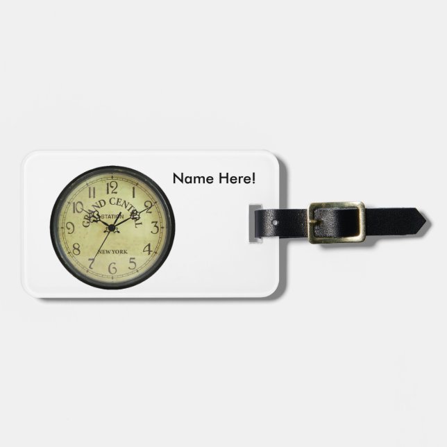Clock image for luggage-tag luggage tag (Front Horizontal)
