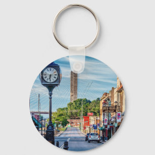 Clock In Downtown Cape Girardeau Key Ring