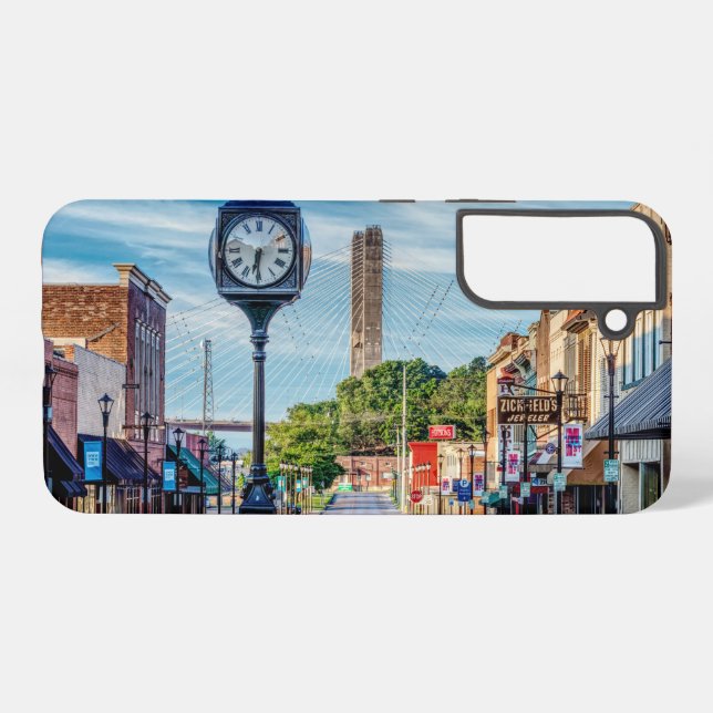 Clock In Downtown Cape Girardeau Samsung Case (Back Horizontal)
