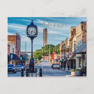 Clock In Downtown Cape Girardeau Thinking Of You Postcard